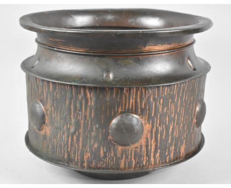 An Oxidised Copper Planter, 30cms Diameter 