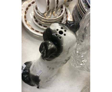 A mid century Capodimonte dog night light 