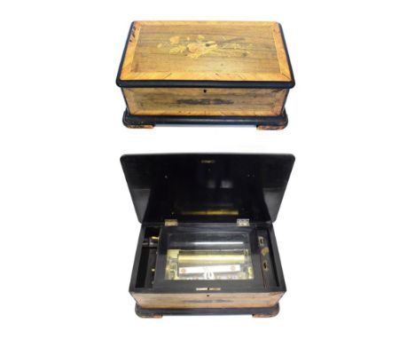 A Musical Box Playing Eight Airs By Ami Rivenc, serial No. 42155, circa 1895, with single-spring motor, single-section comb w