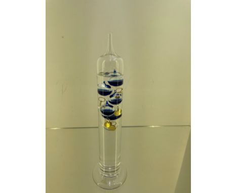 Blown glass thermometer 18c - 26c 