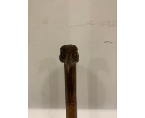 Hand carved Walking Stick in the form of a n Eagel 