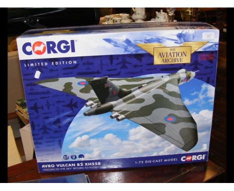 A Corgi Aviation Archive die cast model plane of Avro Vulcan B2XH558CONDITION REPORTWe have attached a number of additional i