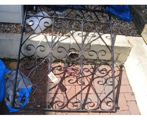 A wrought iron gate
