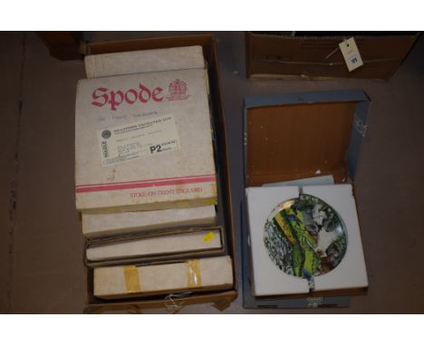 Collectors' plates by Wedgwood, Spode and others.