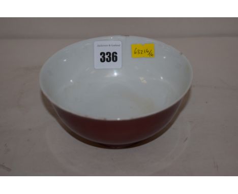 A 19th/early 20th Century sang de boeuf Chinese circular bowl, with six character mark to base for Kangxi but not period.