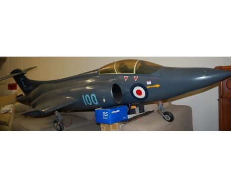 A Royal Navy scale model of a Harrier jet