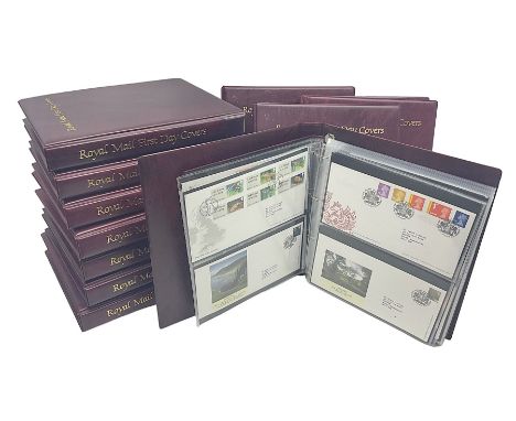 1960s and Later mostly Great British Queen Elizabeth II first day covers, many with printed addresses and special postmarks a