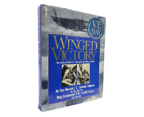 Winged Victory. 1995. Loose mounted signed dedication note and bookplate on the fep from the authors Wing Commander P.B. (Lad