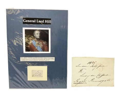 Rowland Hill, Lord Hill General Commanding-in-Chief, Colonel of the Royal Horse Guards, and Governor of Plymouth, K.T.S., K.M