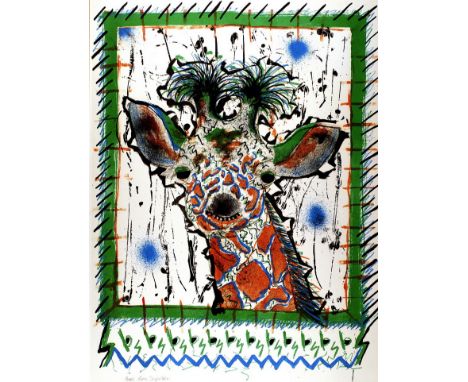 ANNE SAPALSKA
Portrait of a Giraffe
Signed, 70cm x 52cm CONDITION REPORT: Coll. No. 0681