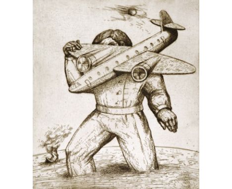 DAVID HOSIE
The PLANE
Etching p/p, 37cm x 32cm CONDITION REPORT: Good
Coll. No. 0699
