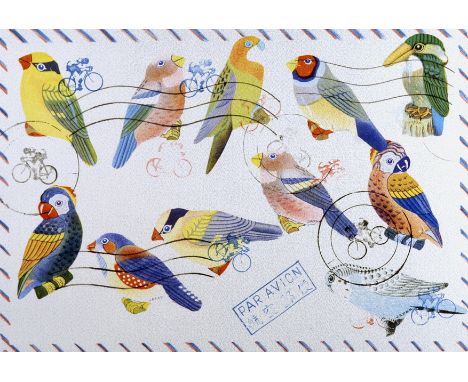 PAUL ROBERT
Airmail
Signed, lithograph, 34cm x 47cm
and another similiar CONDITION REPORT: Good condition
Coll. No. 588
