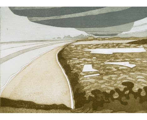 JOHN BRUNSDON (1933-2014)
Minsmere
Signed etching , 139/150, 24cm x 
 CONDITION REPORT: Coll. No. 0443