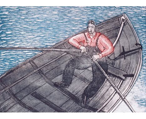 JOHN NEVILLE
Sunday Row
Signed, coloured etching 12/60, 72cm x 56cm CONDITION REPORT: Coll. No. 0173