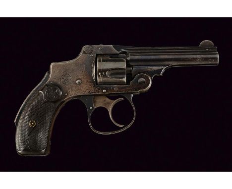 dating: 1889 provenance: USA, Round, rifled barrel, rib with address and patents up to 1885, marked '32 S&amp;W CTG' and 'Smi