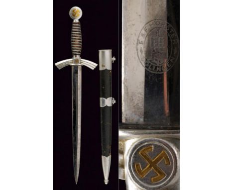dating: 1933-45 provenance: Germany, Straight, double-edged blade of hexagonal section, base with mark 'E. &amp; F. HOERSTER 
