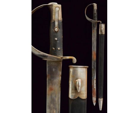 dating: 19th Century provenance: England, Slightly-curved, flat, single-and-false-edged blade, marked 'B M' inside and arch, 