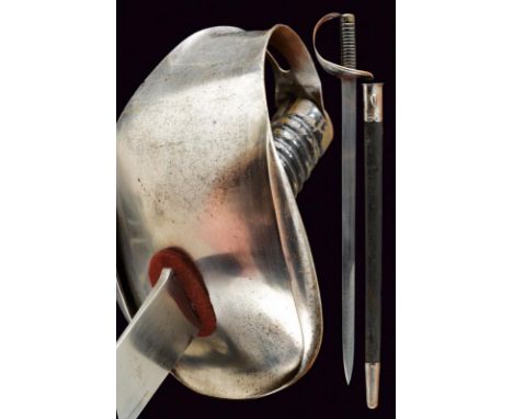 dating: circa 1900 provenance: England, Strong, flat, single-and-false-edged blade, ribbed tip at the centre. Iron hilts with
