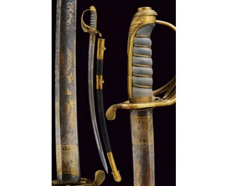 dating: Mid 19th Century provenance: England, Curved, single-and-false-edged blade with wide fuller at the center, beyond the