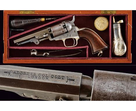dating: third quarter of the 19th Century provenance: London, Octagonal, rifled, cal. 36 barrel, with Colt address in London,