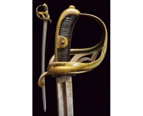 dating: Second half of the 19th Century provenance: Saxony, Curved, single-and-false-edged blade with wide fuller at the cent