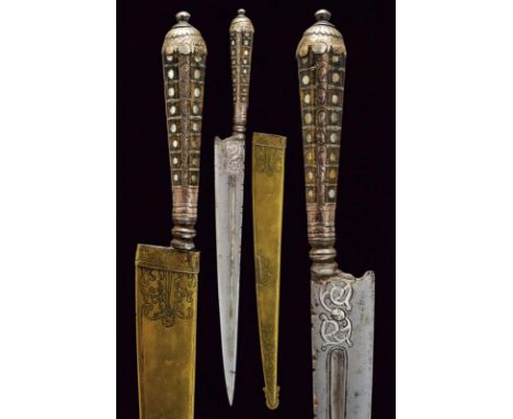 dating: late 17th Century provenance: Italy, Straight, single-edged blade with fuller at the center of both faces, at the bas