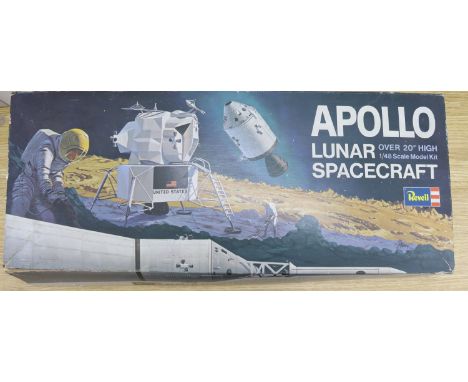 A boxed 1960's Apollo lunar spacecraft scale model kit, by Revell.