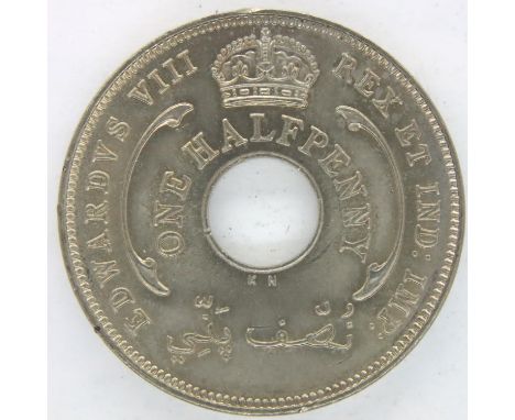 1936 British West Africa halfpenny of Edward VIII, our grade EF. P&amp;P Group 1 (£14+VAT for the first lot and £1+VAT for su