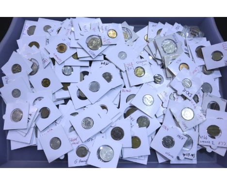 20th century European and world coins, each in collectors sleeves and annotated. P&amp;P Group 3 (£25+VAT for the first lot a