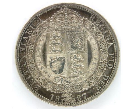 1887 half crown of Queen Victoria. P&amp;P Group 1 (£14+VAT for the first lot and £1+VAT for subsequent lots) 
