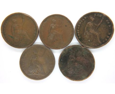 Collection of William IV early milled copper pennies. P&amp;P Group 1 (£14+VAT for the first lot and £1+VAT for subsequent lo