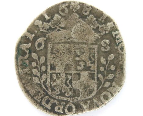 1681 Dutch silver half ducaton. P&amp;P Group 1 (£14+VAT for the first lot and £1+VAT for subsequent lots) 
