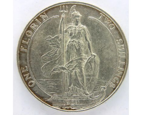 1903 florin of Edward VII, our grade EF. P&amp;P Group 1 (£14+VAT for the first lot and £1+VAT for subsequent lots) 