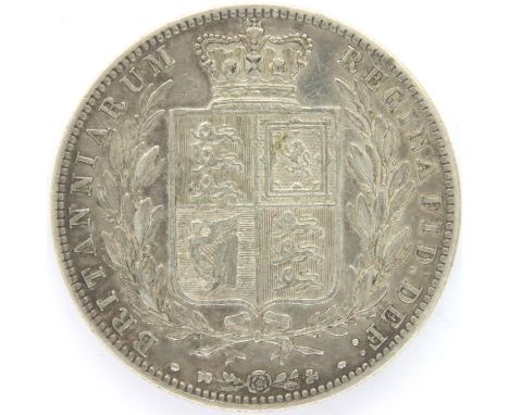 1874 half crown of Queen Victoria, bun head. P&amp;P Group 1 (£14+VAT for the first lot and £1+VAT for subsequent lots) 