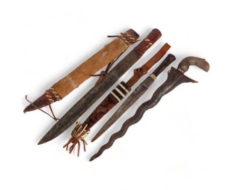 A Malayan Kris, and 2 African daggers (3) 