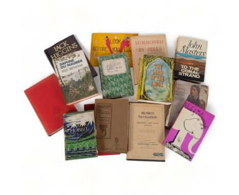 A collection of various first edition and other books, including Daphne Du Maurier Rule Britannia 1972, Half-Breed The Story 