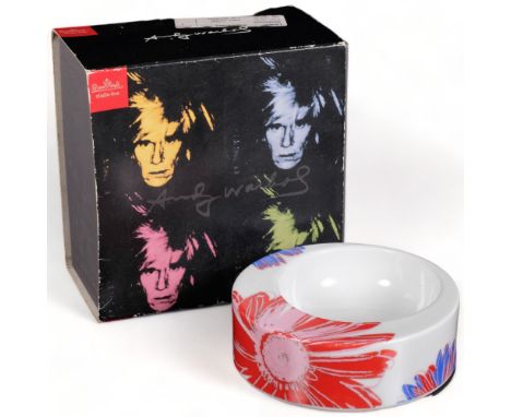 The Andy Warhol Foundation for Rosenthal Studio Line, a daisies decorated bowl, diameter 12cm, label to the underside, and or