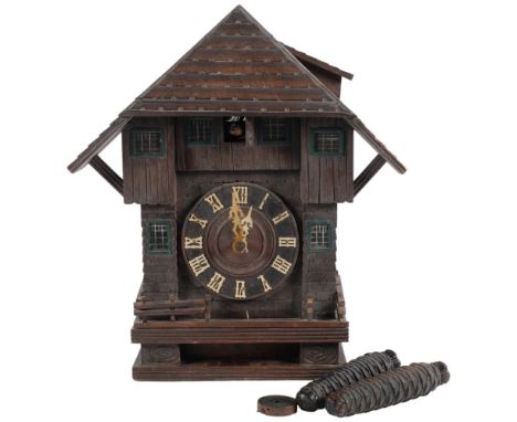 A Black Forest cuckoo clock, H36cm 