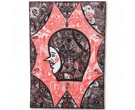 A limited edition lithograph, babushka (Russian), no. 8 of 45, signed in pencil to the bottom right-hand corner, 70cm x 50cm 
