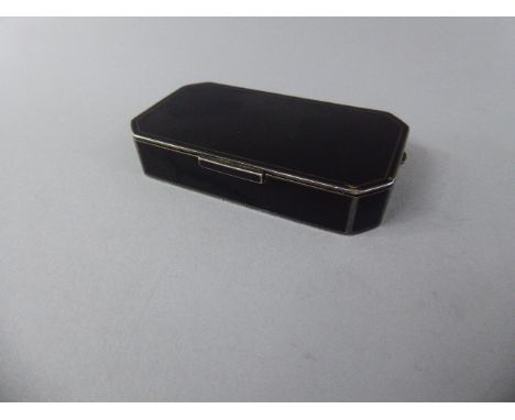 A 19th Century Ladies Two Division Compact in Lacquered White Metal. Hinged Lid with Mirror under to Fitted Interior with Two