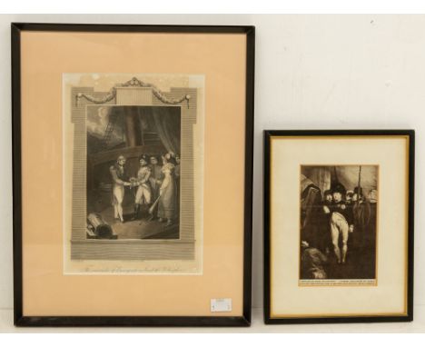 A COLLECTION OF THREE PRINTS FROM THE MAITLAND FAMILY COLLECTION to include:   After Sir Charles Eastlake “NAPOLEON ON BOARD 