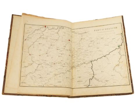 An 1844 edition of William Siborne’s ‘Plates to History of the War in France & Belgium in 1815’. Featuring 11 battle map plat
