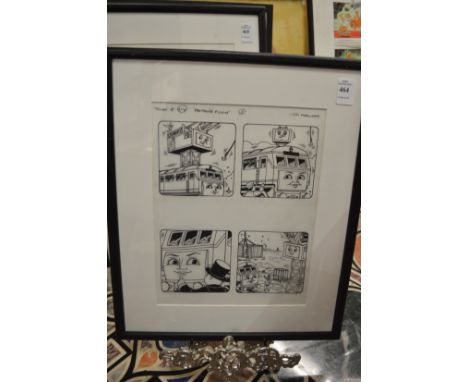 Tim Marwood, an original illustration for Thomas The Tank Engine "Passenger Pick Up" a set of four, framed as one.