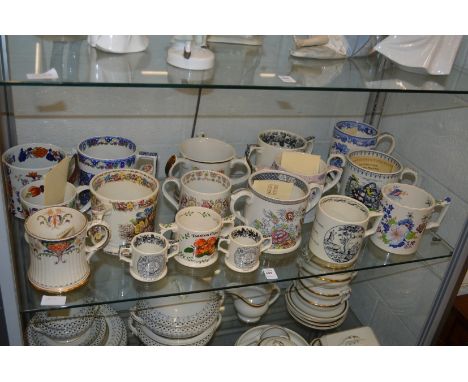 A quantity of commemorative loving cups and tygs etc.