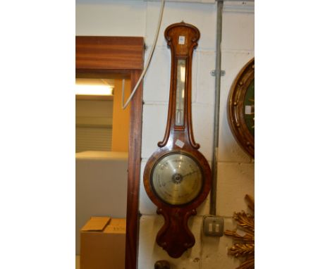 Price of Chester, a good walnut cased barometer / thermometer.