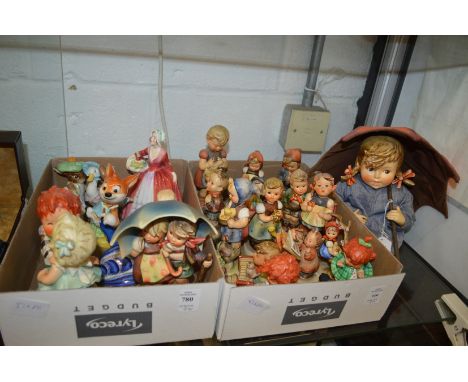 A quantity of Hummel Goebel and other collectable figures and figurines.