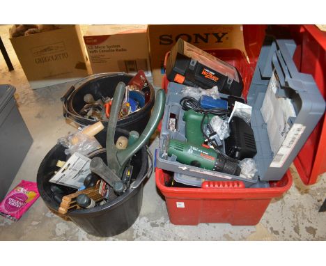 A large quantity of tools.