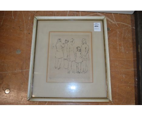 Emil Orlik "Chinese Women" etching.