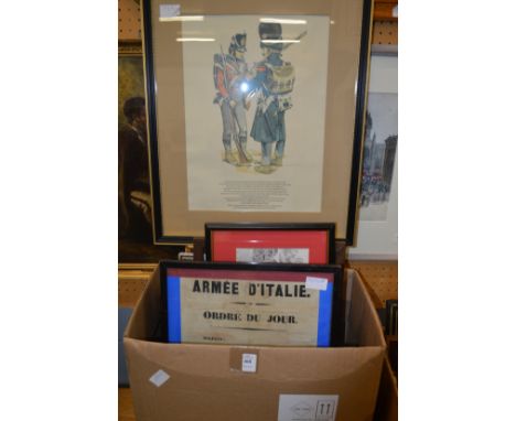 Various engravings, prints etc.
