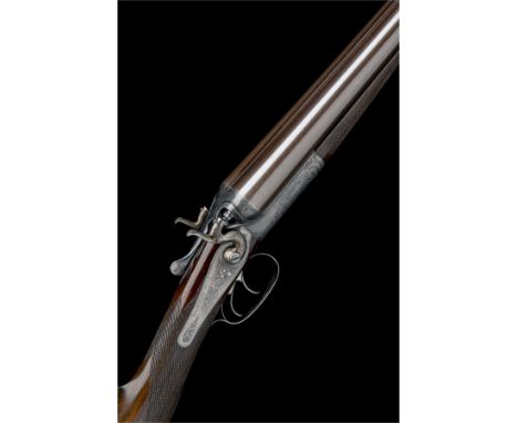 WILLIAM EVANS A 12-BORE TOPLEVER HAMMERGUN, serial no. 4091, 30in. nitro reproved bold damascus barrels, rib engraved 'WILLIA